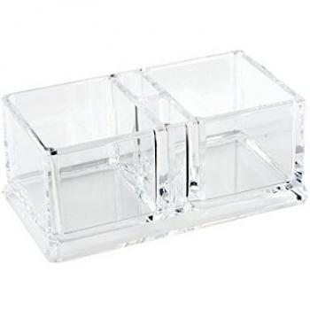 PORTABUSTINE DOPPIO PER ZUCCHERO/THÉ IN ACRILICO CM 15X8 H 6 CM ILSA