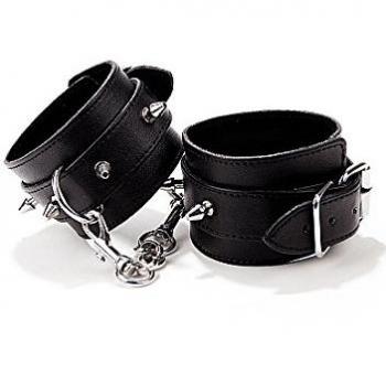 Ouch! Lederhandschellen mit Stacheln – Bondage Spielzeug