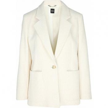 BOSS Damen Blazer Janka Creme mit Reverskragen Größe 42