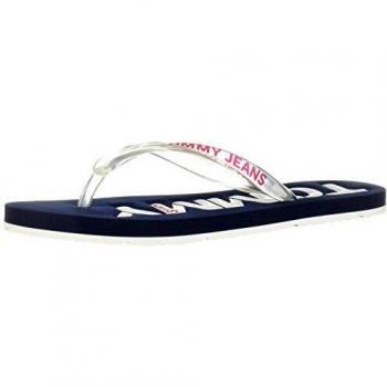 Tommy Jeans Pop Color Beach Sandali a Punta Chiusa Donna Blu