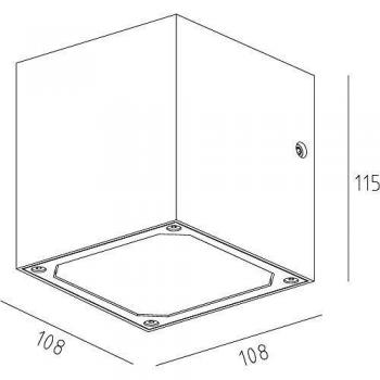 Luminaire Saillant Cubodo II LED 15.70 W