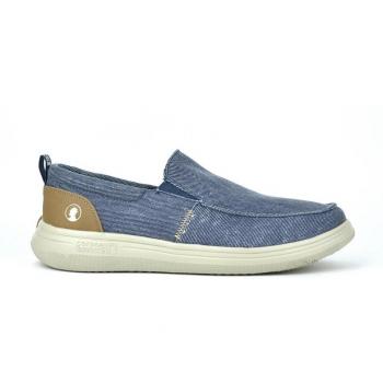 Coronel Tapiocca T-632-4 Mocasines de hombre azules de lona 81923