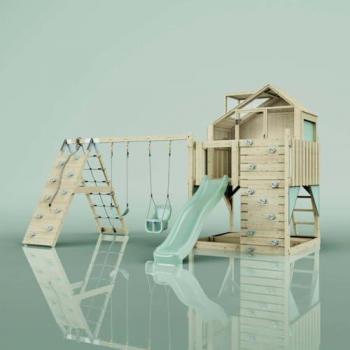 PolarPlay Spielturm Oscar mit Kletterwand
