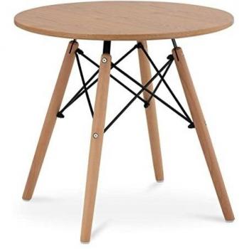 Fromm & Starck Table Ronde Basse D'Appoint en Bois Style Scandinave