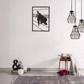 Décoration Murale en Acier Noir