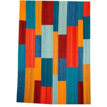 Kayoom Naturteppich Radical 335, 15 mm Höhe, rot und multicolor