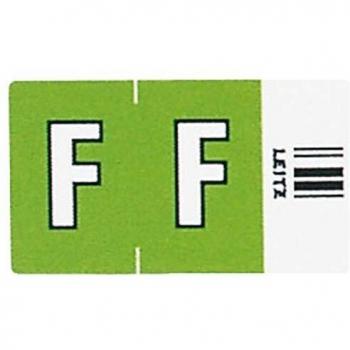 Leitz Orgacolor Buchstabensignal F VE=250 Stück grün