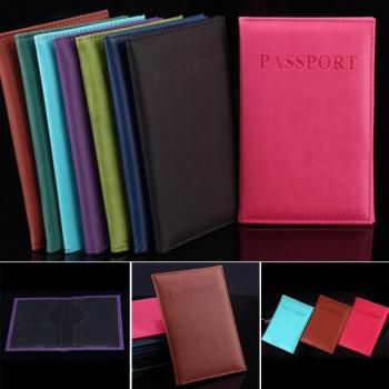 Étui porte-cartes en cuir artificiel pour homme