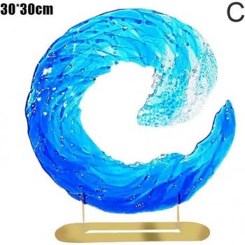 Home Decor Resin Wave Sculpture