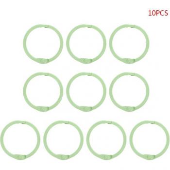 Hoja Metalizada con Aros para Álbumes DIY