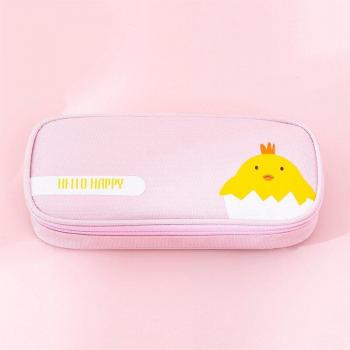 Porte-crayon en tissu Oxford avec design mignon et grande capacité
