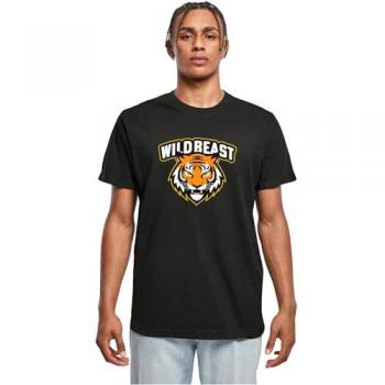 Schwarzes Wild-Beast-Tiger T-Shirt für Herren