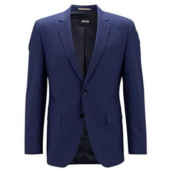 Herren Sakko Slim Fit Huge Blau Größe 56 von BOSS