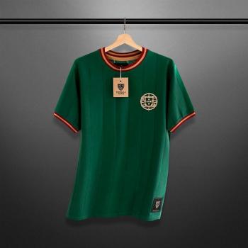 Maillot de soccer vintage Portugal A Seleccao away vert L adulte