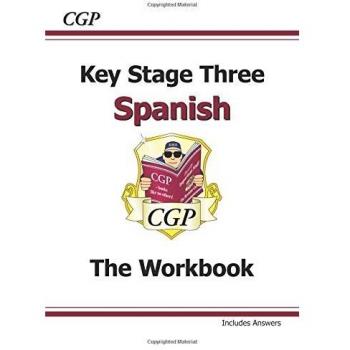 KS3 Spanish Workbook with Answers by CGP Books 9781847628879 | Brand New
