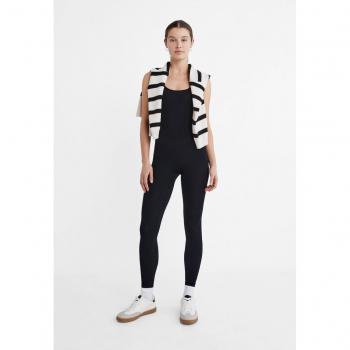 XL Black Seamless Jumpsuit by Stradivarius