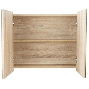 Mirror-Panel Bathroom Wall Cabinet
