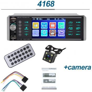 Autoradio MP5 Touchscreen 1DIN mit RDS AM FM, 4 USB Anschlüssen, bidirektionaler Interkonnektivität und Android 10 Mirrorlink Unterstützung