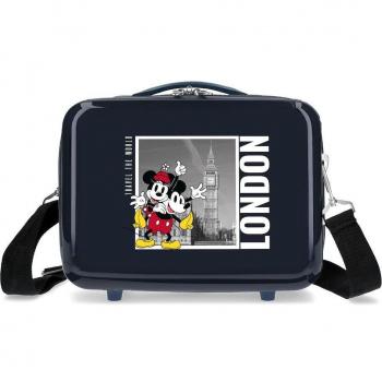 Neceser ABS Mickey y Minnie azul marino