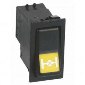 Interruttore basculante on-on 12V per tergicristalli verde