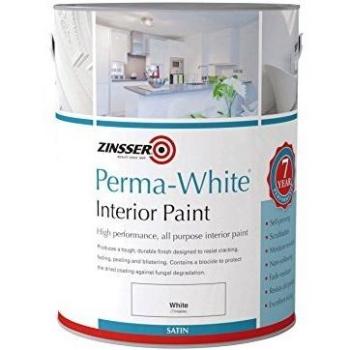 Zinsser ZINPWIS25L 2.5 Litre Perma-White Interior Satin Paint