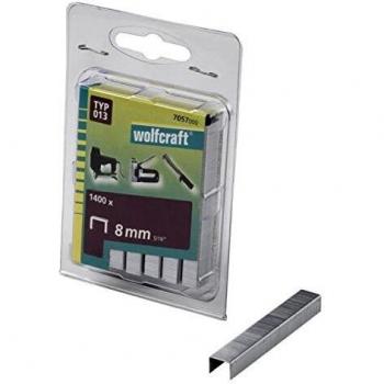 Grapas de lomo ancho tipo 013 Wolfcraft 1400 piezas