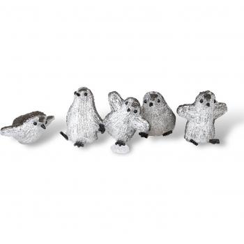 5-Piece Acrylic Penguin Holiday Set