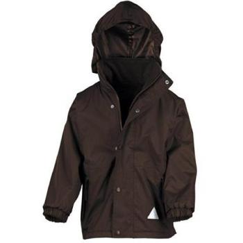 StormGuard Kids Reversible Jacket – Brown (9‑10)