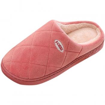 Femme hiver doux en peluche fourrure pantoufle chaussure décontractée