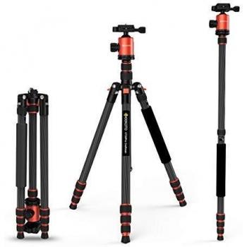 GEEKOTO 26.5 lb Capacity 79 Carbon Tripod