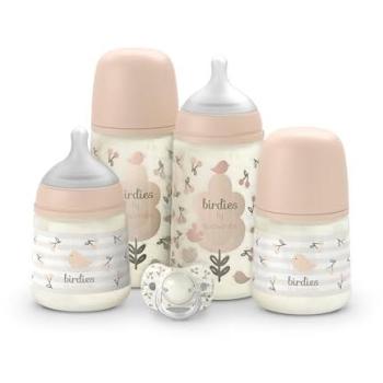 Bébé Birdies Set Essentiel – 4 Biberons & 1 Tétine