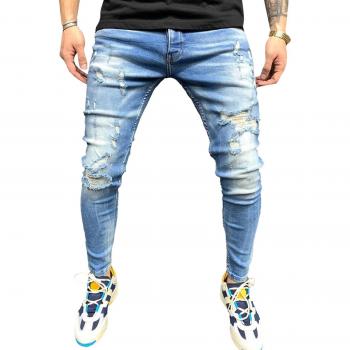 Pantalones de mezclilla ajustados al tobillo