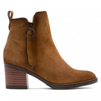 Porronet para mujer. 4641-020 Botines De Piel Con Cremallera Juno marrón (38), 5 a 8cm, Casual, Porronet outlet 2024