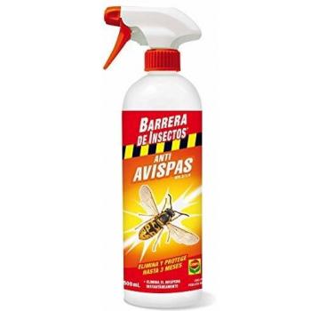 Barrera anti avispas elimina y protege hasta 3 meses incluida avispa asiática. Elimina el avispero instantáneamente 500ml