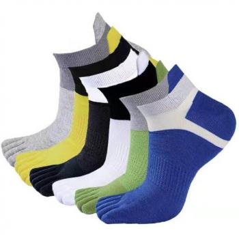 Chaussettes décontractées homme à cinq doigts, absorbantes