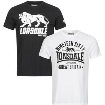 Felpa Lonsdale Bylchan Nero e Bianco