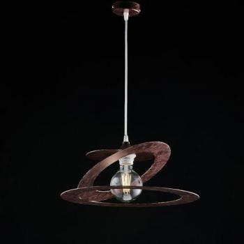 Lámpara de suspensión industrial de hierro Corten Marrón 40x h18 cm
