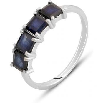 Inel din argint cu safir natural 1.727ct, greutate 2.04 g (2143277) 18.5