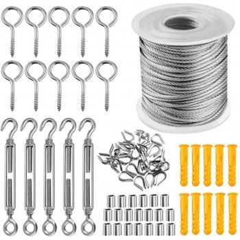 Kit Suspension Luminaires Chaîne Métallique 164 ft