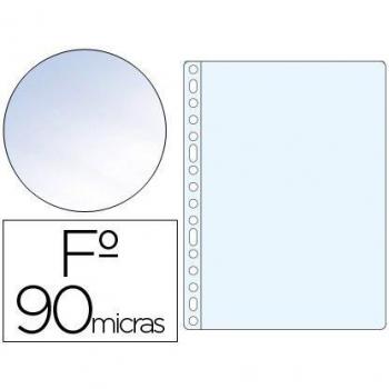 Funda multitaladro Saro folio 90 mc pvc cristal caja de 100 unidades 63902-1399