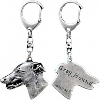 Portachiavi in argento Greyhound