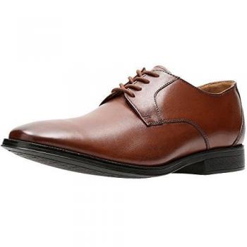 Herren‑Leder‑Schnürschuhe „Clarks Gilman“ in breiter Passform – Braun, UK 8 / EU 42