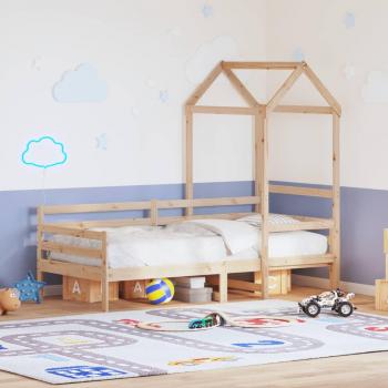 Solid Wood Daybed with Roof, vidaXL, 90x200 cm, No Mattress