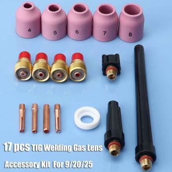 Kit de soldador TIG con lente de gas 0.040-1/8