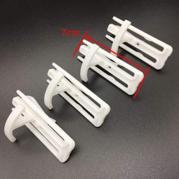 50PCS Ceiling Curtain Hooks Adjustable Height White Plastic
