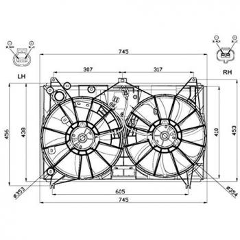 Radiator Fan NRF 47581