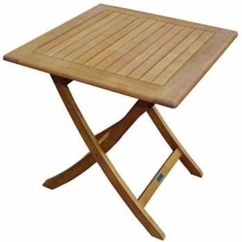 Table Sophie en Eucalyptus 70 cm Carrée