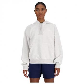 Sudadera New Balance mujer gris con capucha