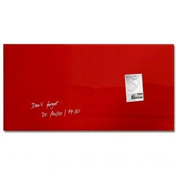 Sigel SI-GL147 Verre Magnétique Artverum 91x46cm Rouge