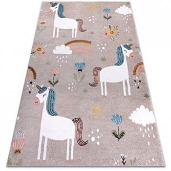 Copertura Tappeto Arcobaleno Unicorno per Figli Sweety 120x170